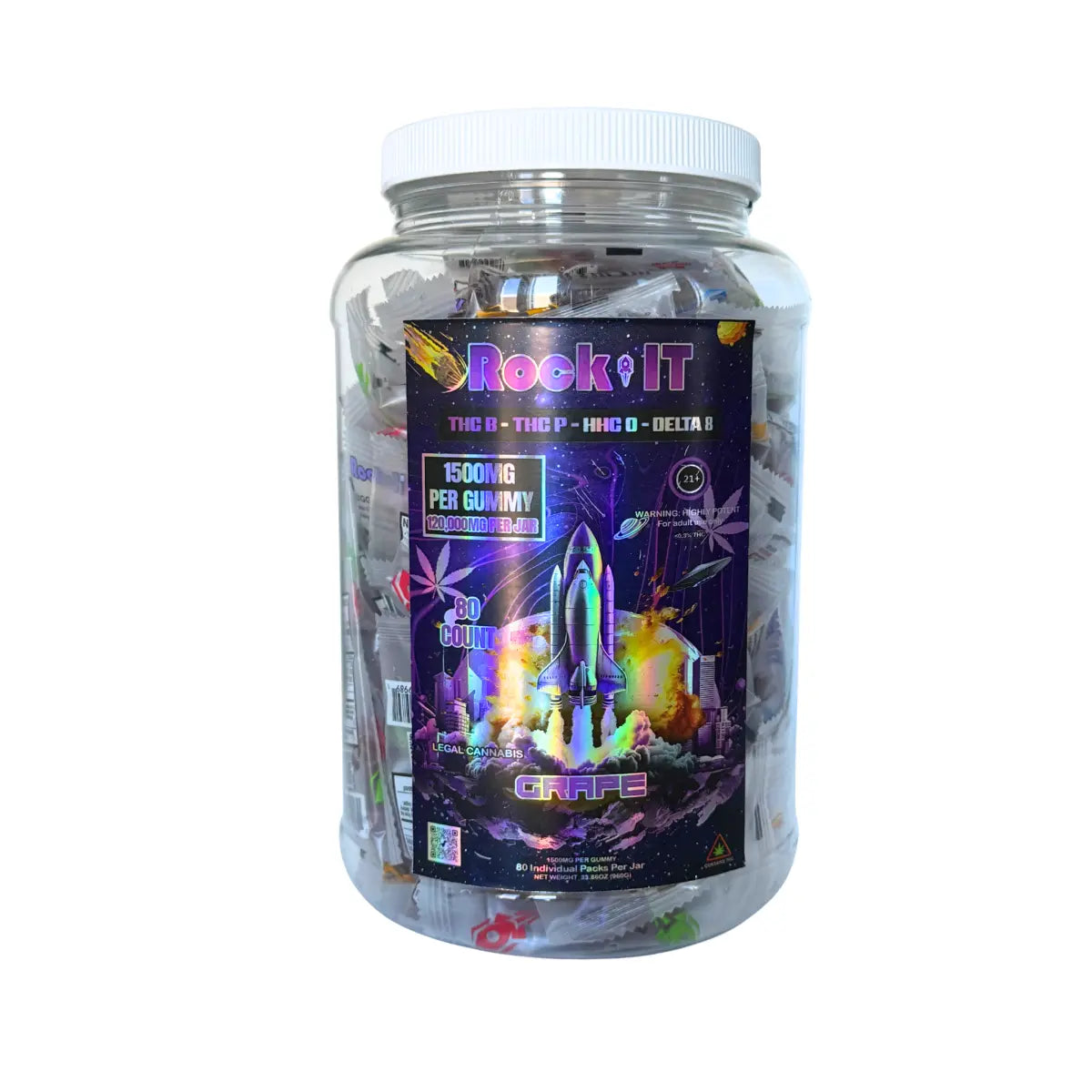 Rock It THC Gummies - 1500mg D8, THC-B, THC-P & HHC-O Infused - Smoke empire