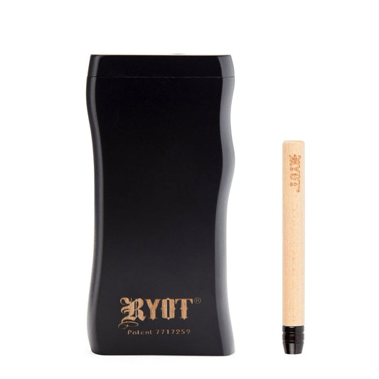 RYOT Wooden Dugout Box w/Matching One-Hitter - Black - Smoke empire
