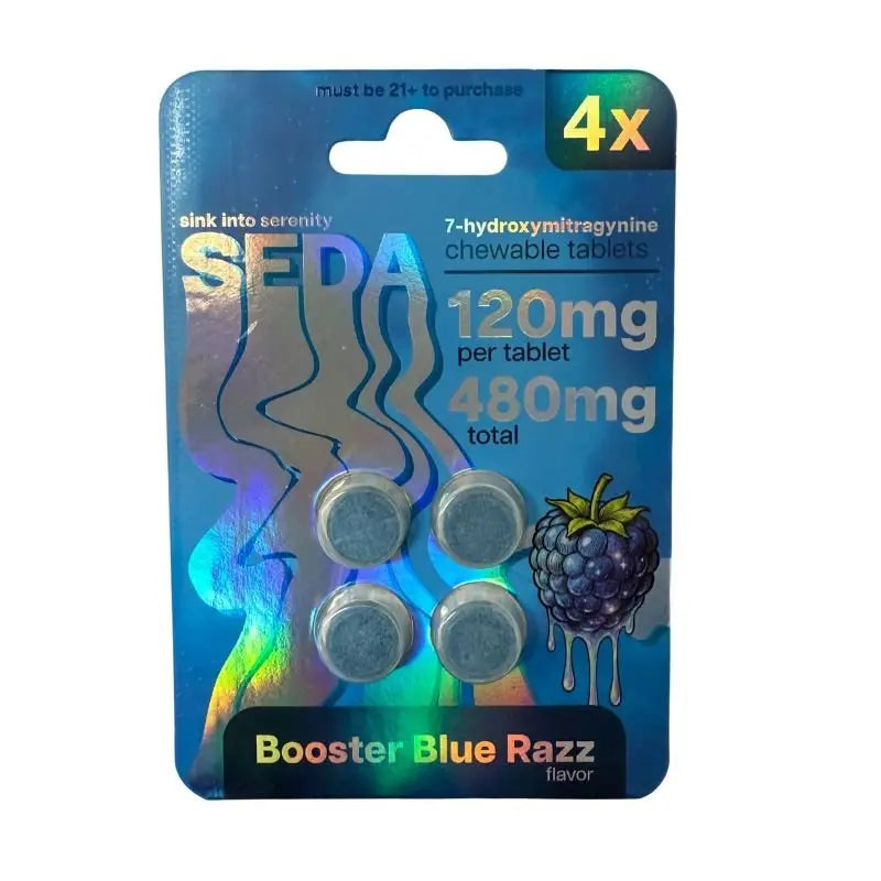 SEDA 7-HYDROXY CHEWABLE TABLETS 4CT 120MG PER TABLET - Smoke empire