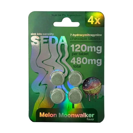 SEDA 7-HYDROXY CHEWABLE TABLETS 4CT 120MG PER TABLET - Smoke empire