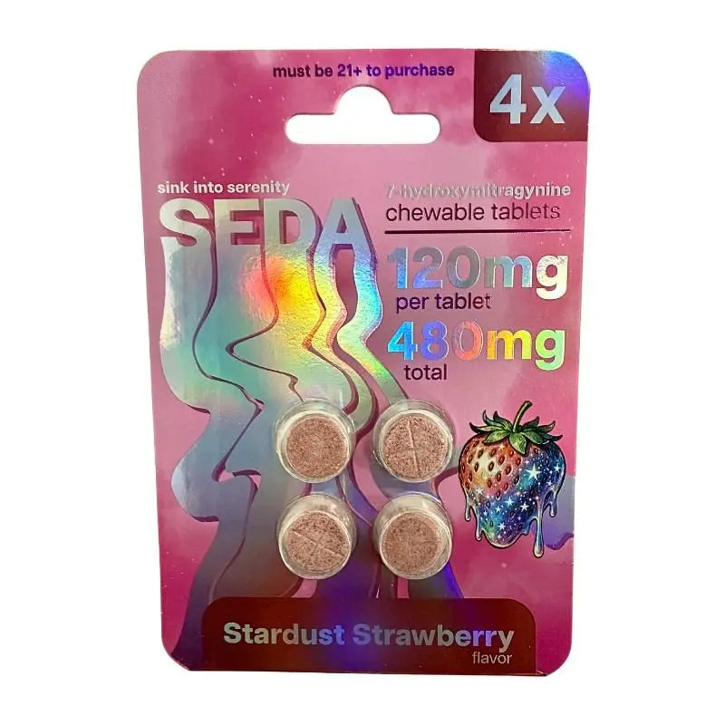 SEDA 7-HYDROXY CHEWABLE TABLETS 4CT 120MG PER TABLET - Smoke empire