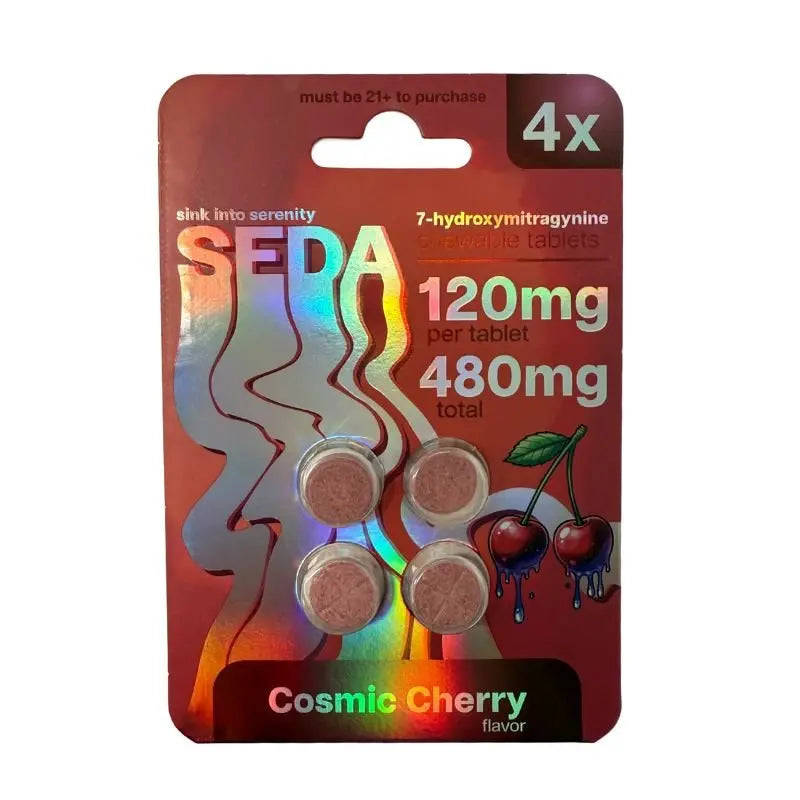 SEDA 7-HYDROXY CHEWABLE TABLETS 4CT 120MG PER TABLET - Smoke empire