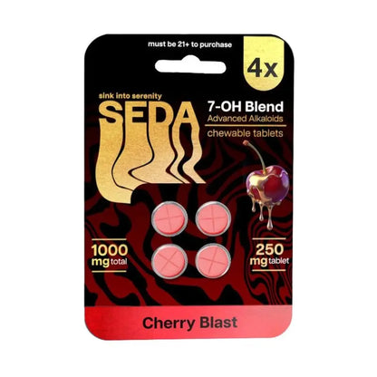 SEDA 7-HYDROXYMITRAGYNINE BLEND CHEWABLE TABLETS 4CT 250MG PER TABLET - Smoke empire