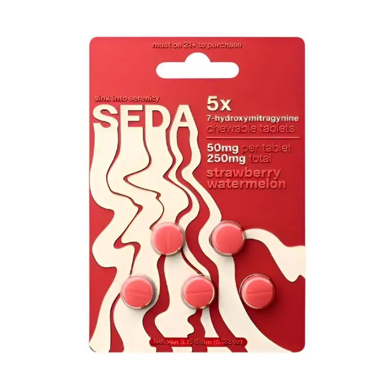 SEDA 7-Hydroxymitragynine Chewable Tablets 5ct 50mg Per Tablet - Smoke empire