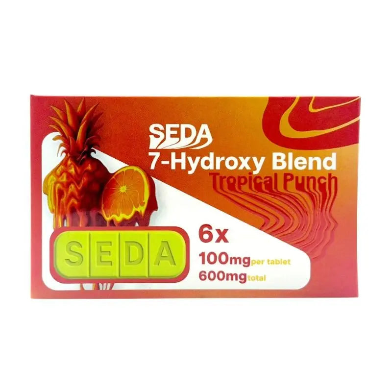 SEDA BARS 7-HYDROXYMITRAGYNINE CHEWABLE TABLETS 6CT 100MG PER TABLET - Smoke empire