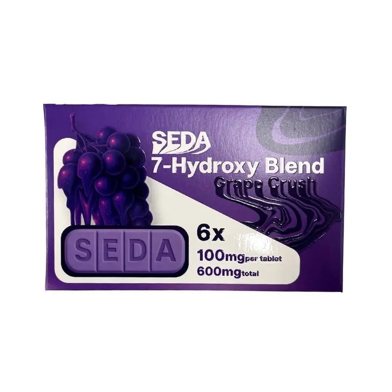 SEDA BARS 7-HYDROXYMITRAGYNINE CHEWABLE TABLETS 6CT 100MG PER TABLET - Smoke empire
