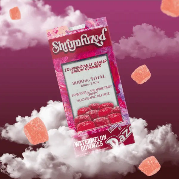 SHRUMFUZED MUSHROOM GUMMIES 10CT/PK 8000MG - Smoke empire