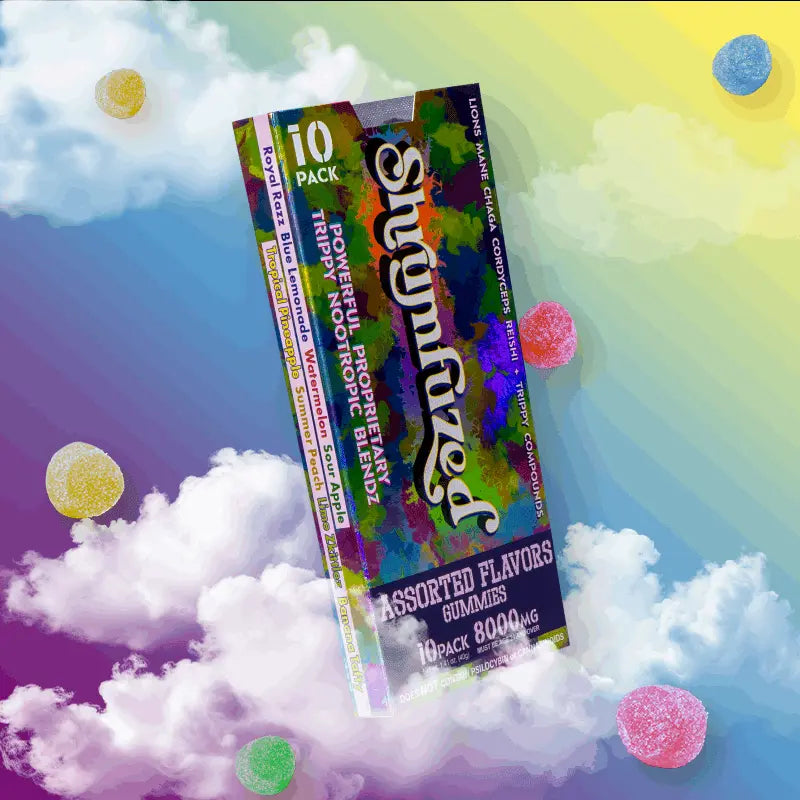 SHRUMFUZED MUSHROOM GUMMIES 10CT/PK 8000MG - Smoke empire