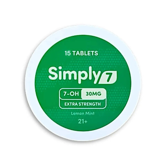 Simply7 7-Hydroxymitragynine Chewable Tablets – 15 Count (30mg Each) | Kratom Empire - Smoke empire