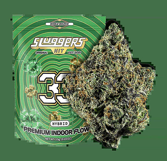Sluggers Hit 33 (Hybrid) Premium Indoor Flower 3.5G - Smoke empire