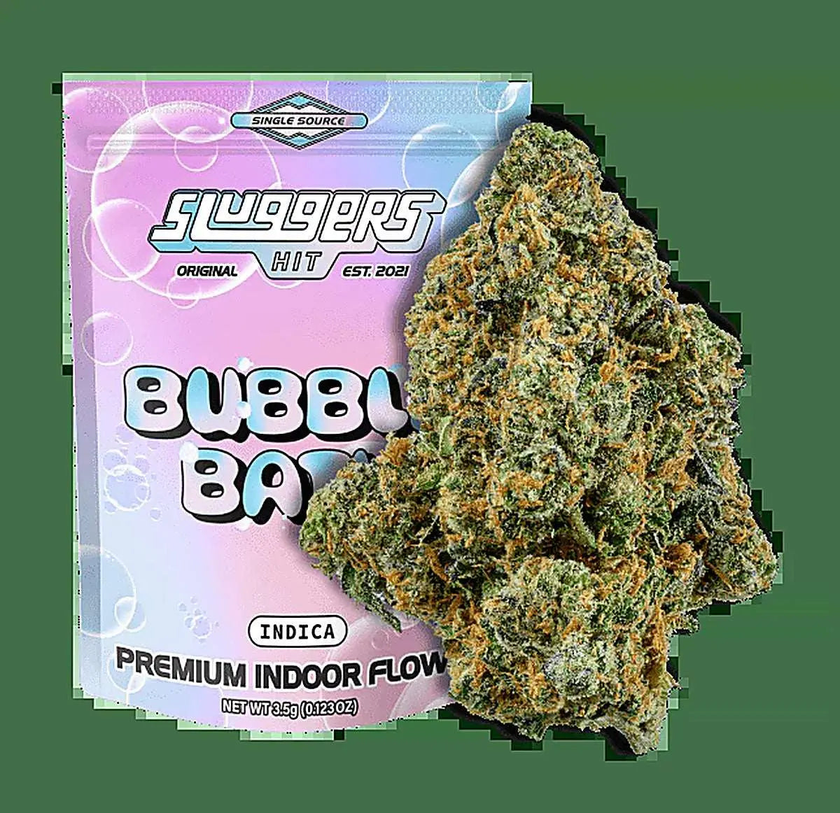 Sluggers Hit Bubble Bath (Indica) Premium Indoor Flower 3.5G - Smoke empire