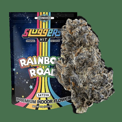 Sluggers Hit Rainbow Road (Sativa) Premium Indoor Flower 3.5G - Smoke empire