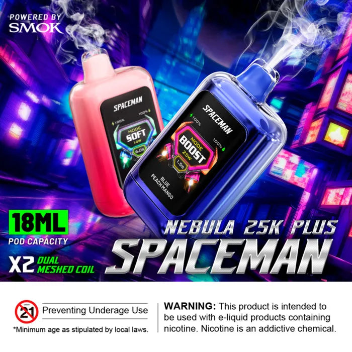 Spaceman Nebula 25K Plus Vape Spaceman Vapes
