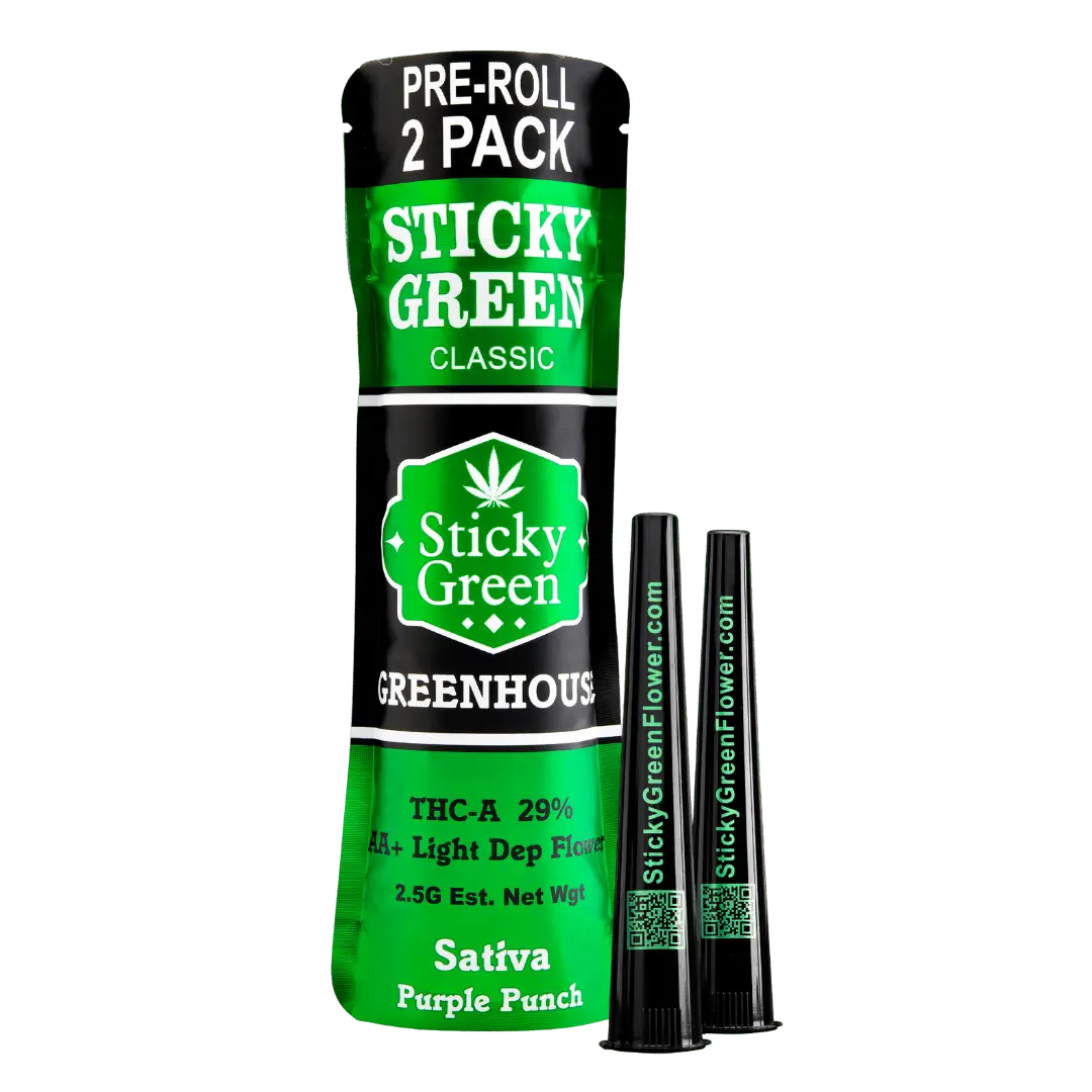 Sticky Green Green House Pre Rolls 2.5g - Smoke empire