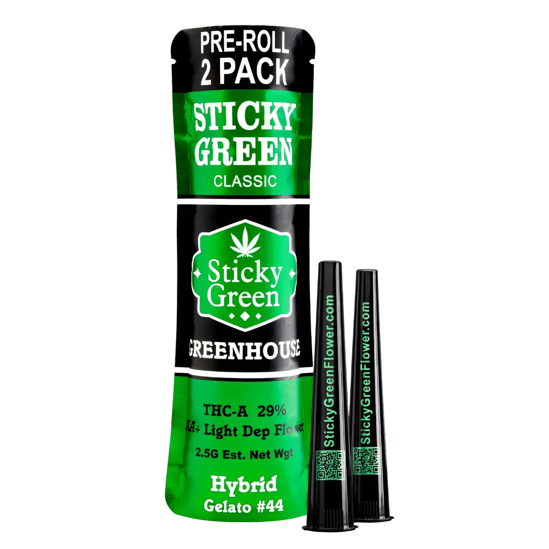 Sticky Green Green House Pre Rolls 2.5g - Smoke empire