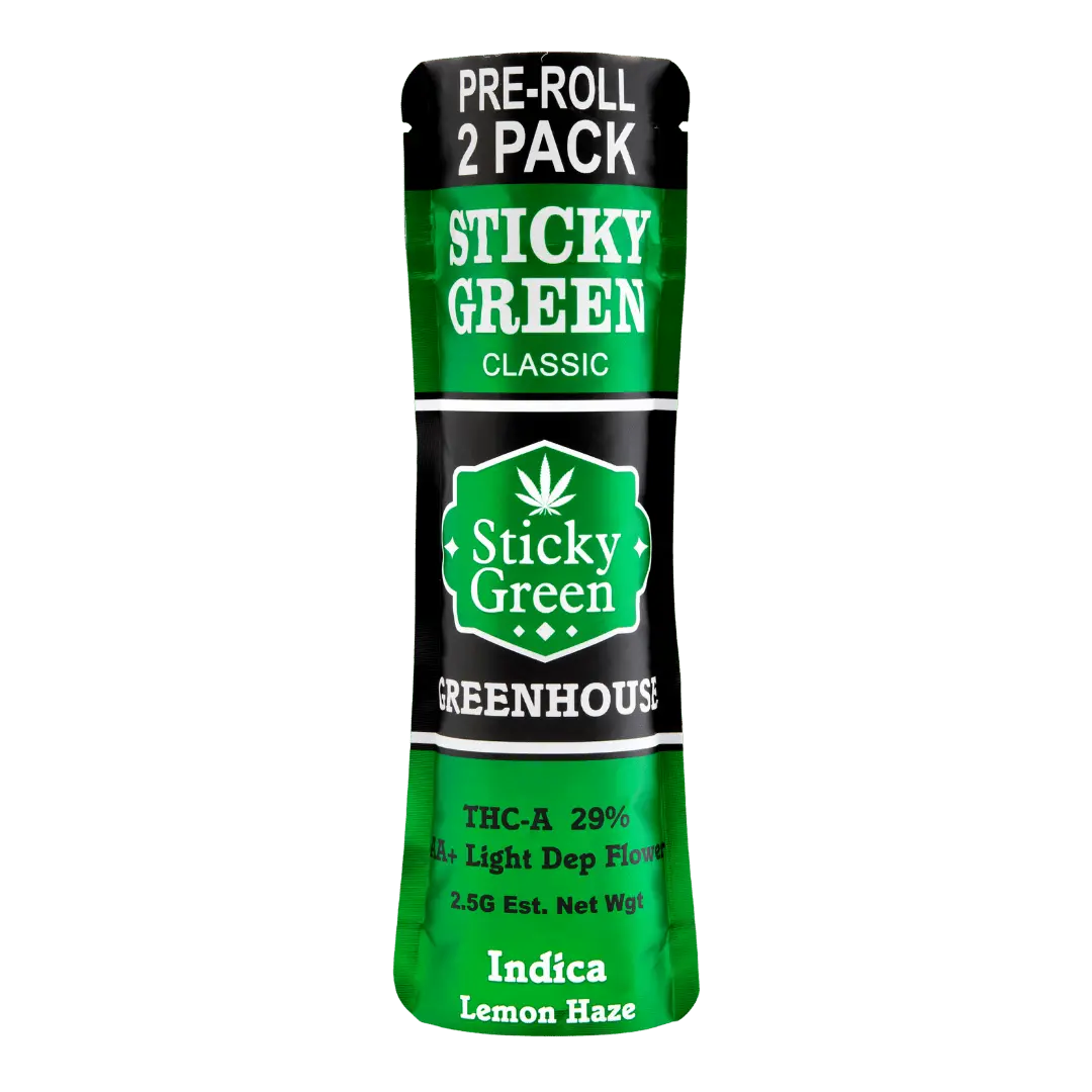 Sticky Green Green House Pre Rolls 2.5g - Smoke empire