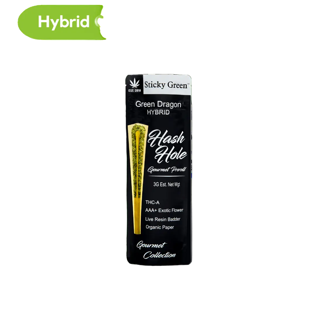Sticky Green Hash Holes 2ct Pre-Rolls 3g - Smoke empire