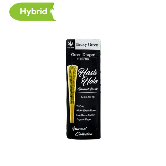Sticky Green Hash Holes 2ct Pre-Rolls 3g - Smoke empire