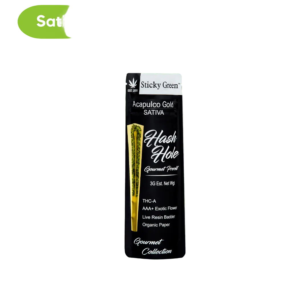 Sticky Green Hash Holes 2ct Pre-Rolls 3g - Smoke empire