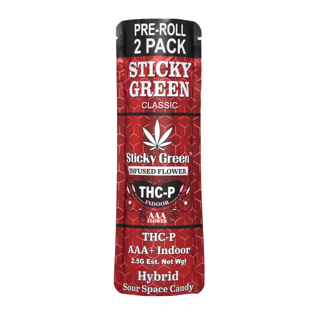 Sticky Green THCP 2ct Pre Rolls 2.5g - Smoke empire