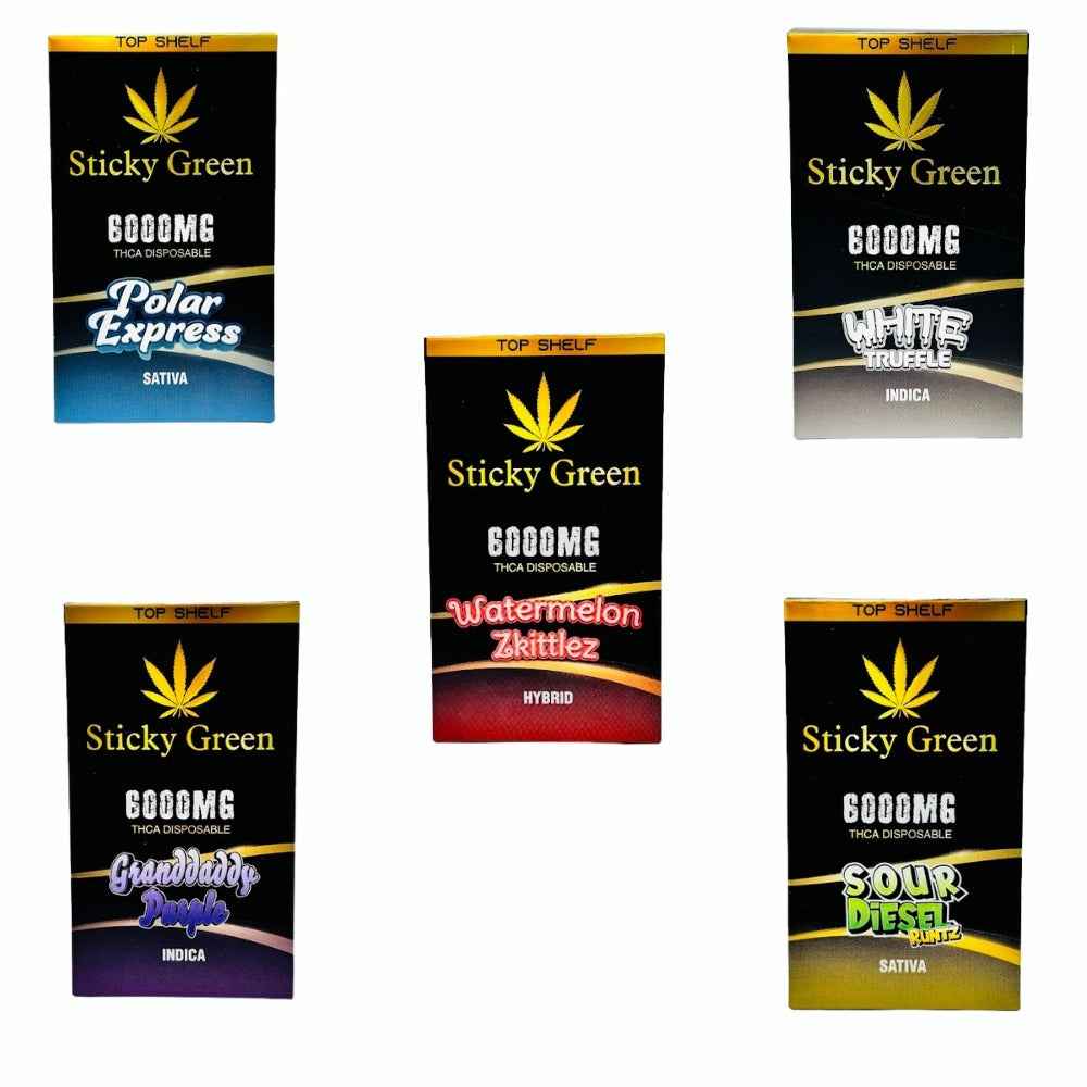 STICKY GREEN THC-A 6g DISPOSABLE