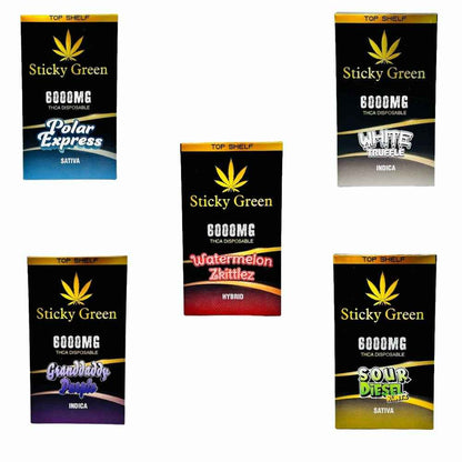 STICKY GREEN THC-A 6g DISPOSABLE