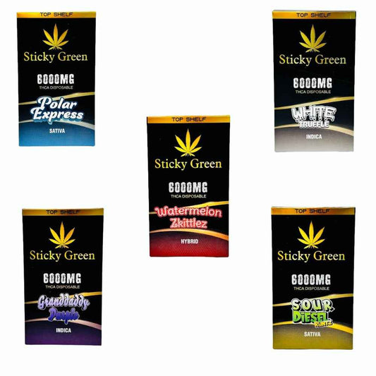 STICKY GREEN THC-A 6g DISPOSABLE