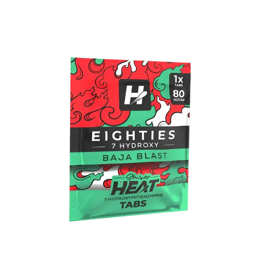Straight Heat Eighties 7-Hydroxy Tablets 80mg 1ct - Baja Blast - Smoke empire