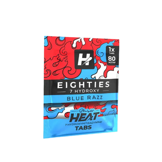 Straight Heat Eighties 7-Hydroxy Tablets 80mg 1ct - Blue Razz - Smoke empire