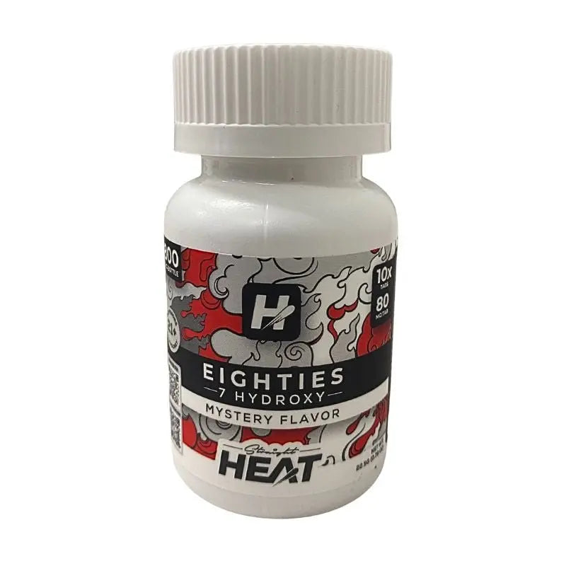 STRAIGHT HEAT EIGHTIES 7-HYDROXYMITRAGYNINE TABLETS 10CT 80MG PER TABLET - Smoke empire