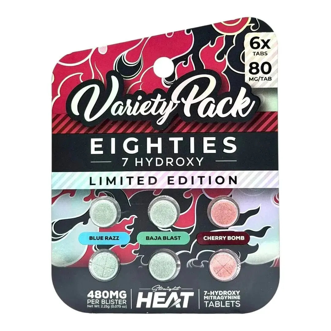 Straight Heat Eighties 7OH Tablets (480mg - 6 Count) - Smoke empire