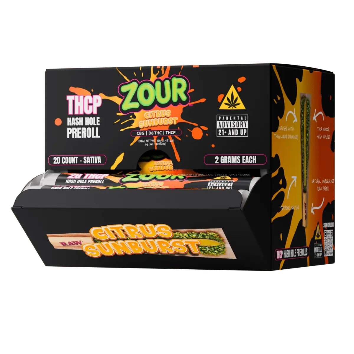 THCP CITRUS SUNBURST HASH HOLES - Smoke empire