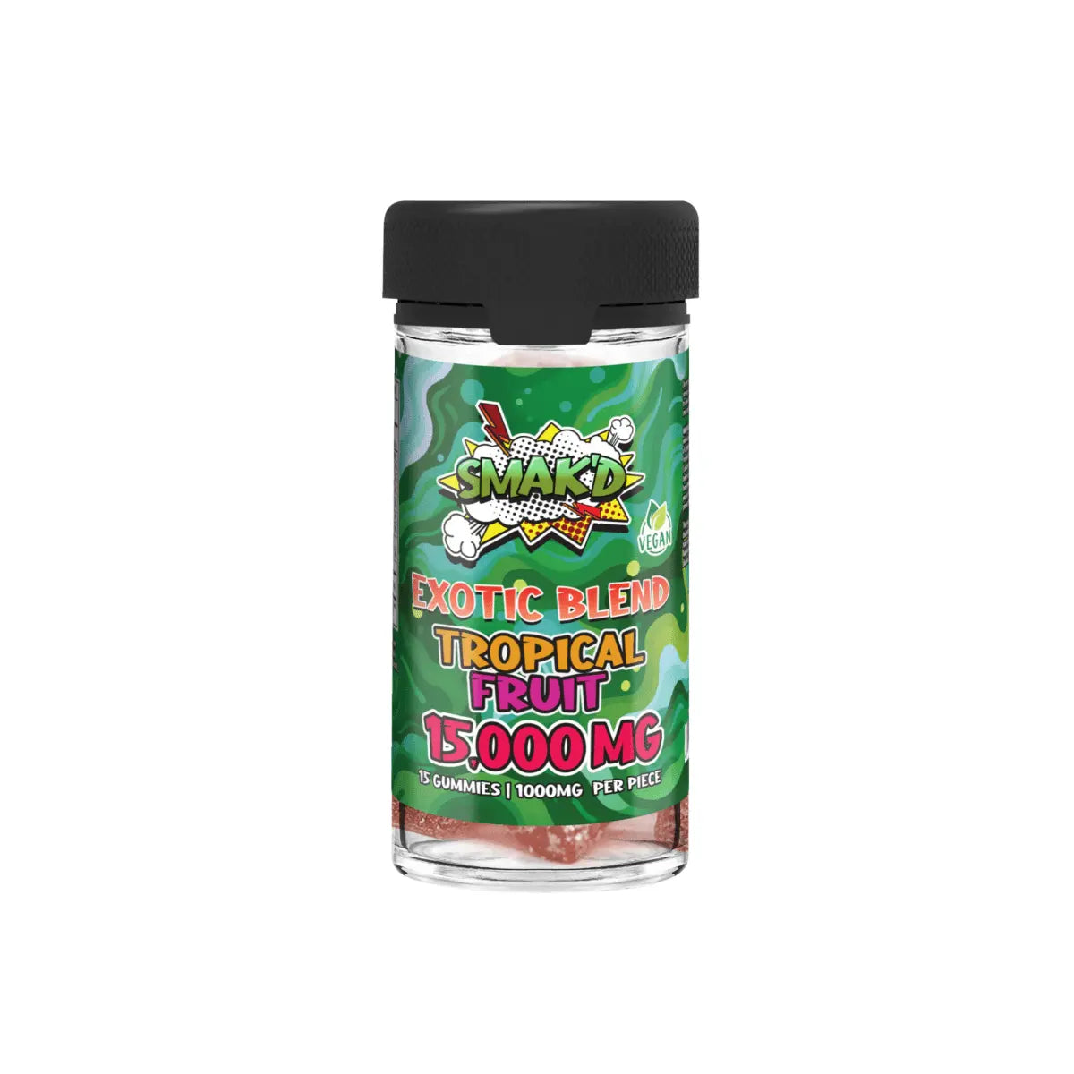 TKO SMAK'D Exotic Blend Gummies Jar (15,000mg, 15pcs) - Smoke empire