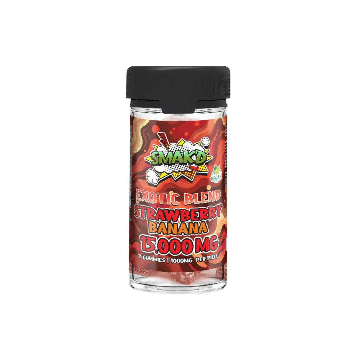 TKO SMAK'D Exotic Blend Gummies Jar (15,000mg, 15pcs) - Smoke empire