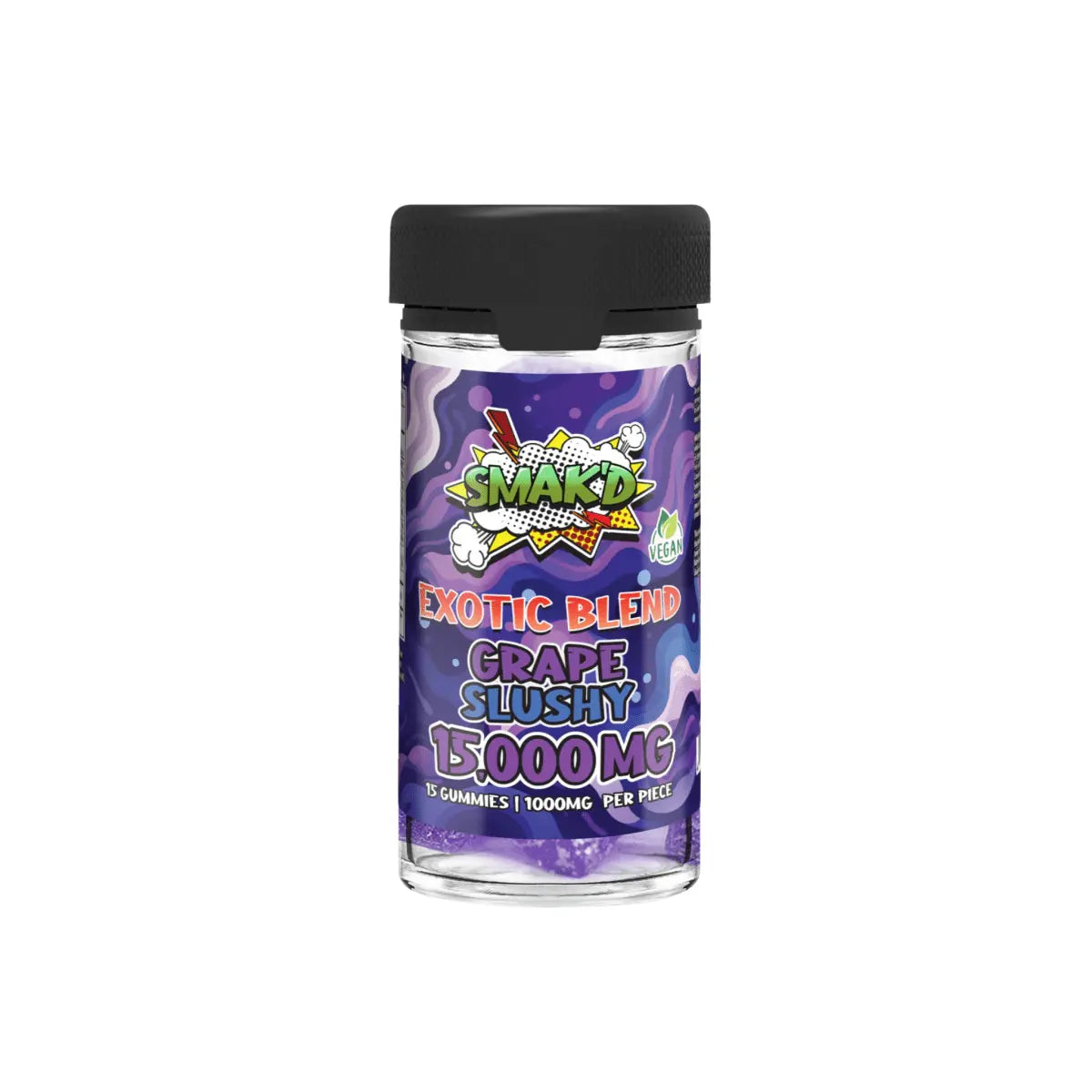 TKO SMAK'D Exotic Blend Gummies Jar (15,000mg, 15pcs) - Smoke empire