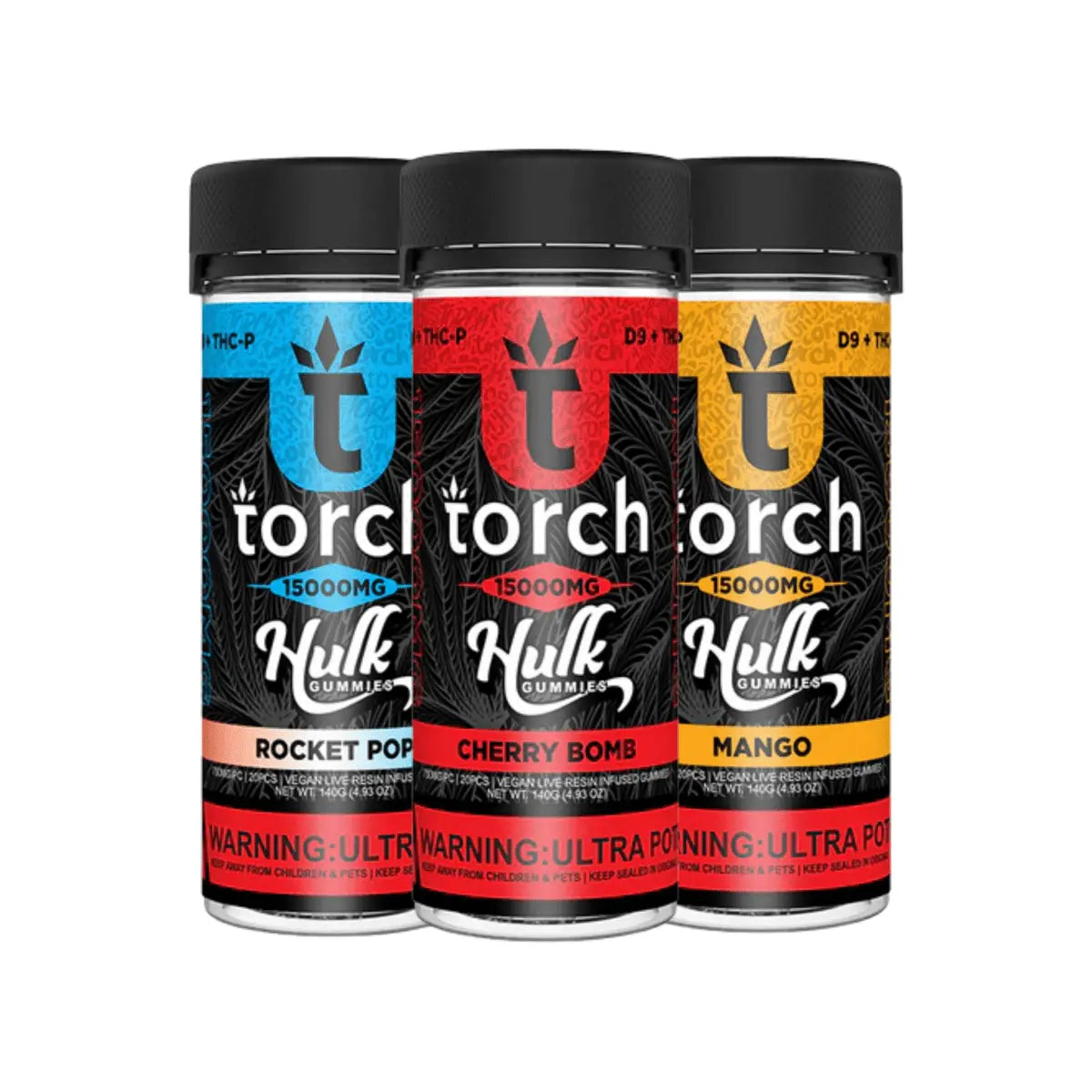 Torch Hulk Gummies 15000mg: D9 + THC-P Gummies - Smoke empire