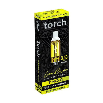 Torch THC-A Live Resin Diamonds 510 Cartridge 3.5gm - Smoke empire