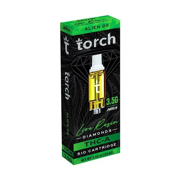 Torch THC-A Live Resin Diamonds 510 Cartridge 3.5gm - Smoke empire