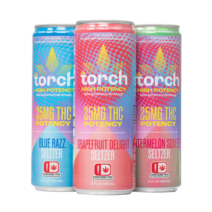 Torch High Potency THC Seltzers 25mg (4 pack) - Smoke empire