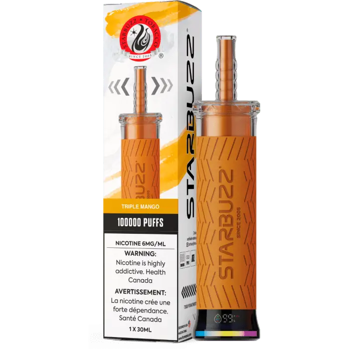Triple mango - Starbuzz 100k Disposable Shisha Vape - Smoke empire