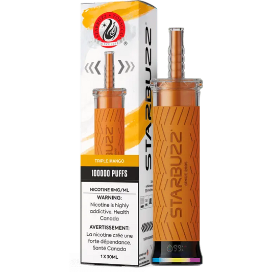 Triple mango - Starbuzz 100k Disposable Shisha Vape - Smoke empire