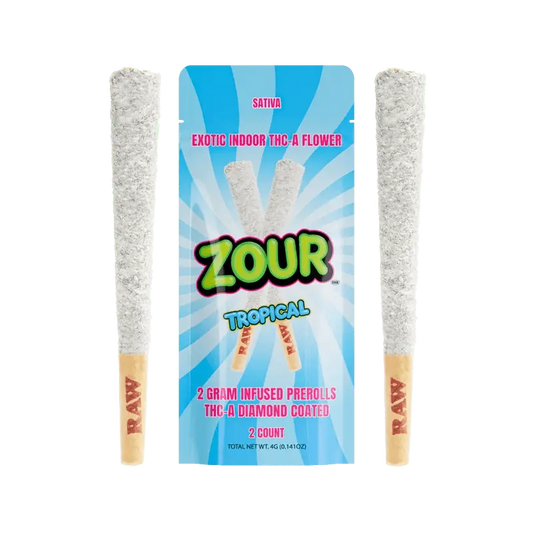 Tropical Coated THCA Prerolls 2-Count | Zour Stash - Smoke empire