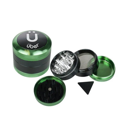 Uber 3.0 Grinder 2' 4pc CNC w/ Screen - Smoke empire