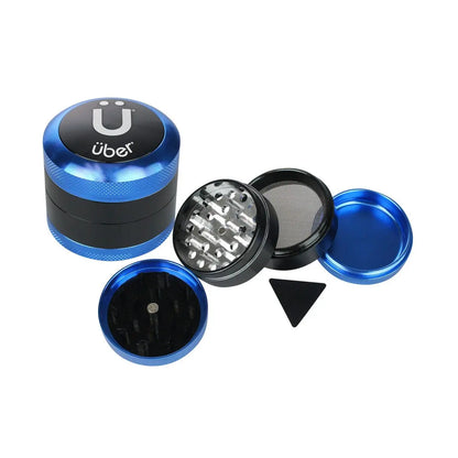 Uber 3.0 Grinder 2' 4pc CNC w/ Screen - Smoke empire