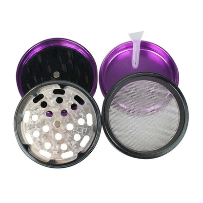 Uber 3.0 Grinder 2.5' 4pc CNC w/ Screen - Smoke empire