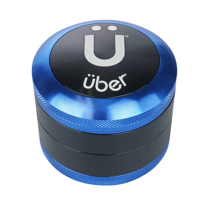 Uber 3.0 Grinder 2.5' 4pc CNC w/ Screen - Smoke empire
