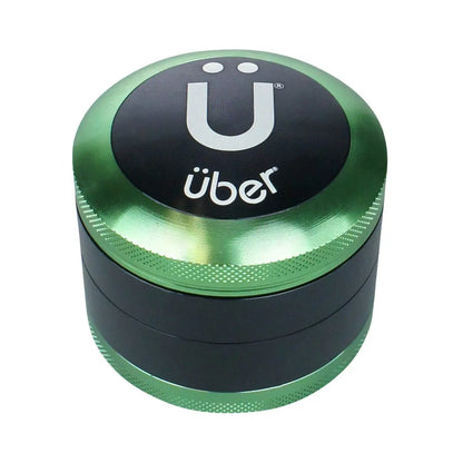 Uber 3.0 Grinder 2.5' 4pc CNC w/ Screen - Smoke empire