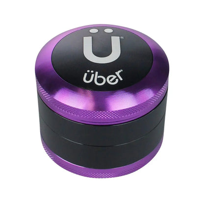 Uber 3.0 Grinder 2.5' 4pc CNC w/ Screen - Smoke empire
