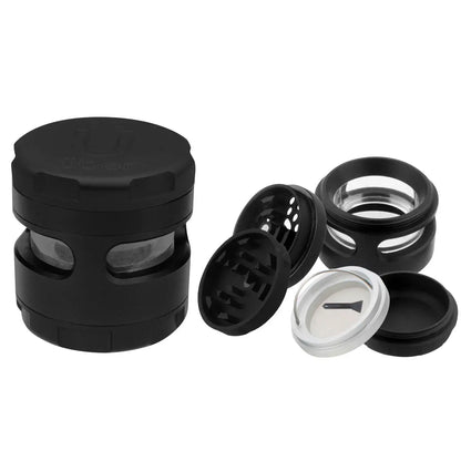 Uber 4.0 Grinder 4pc 2.5' 63mm CNC w/ Window - Smoke empire