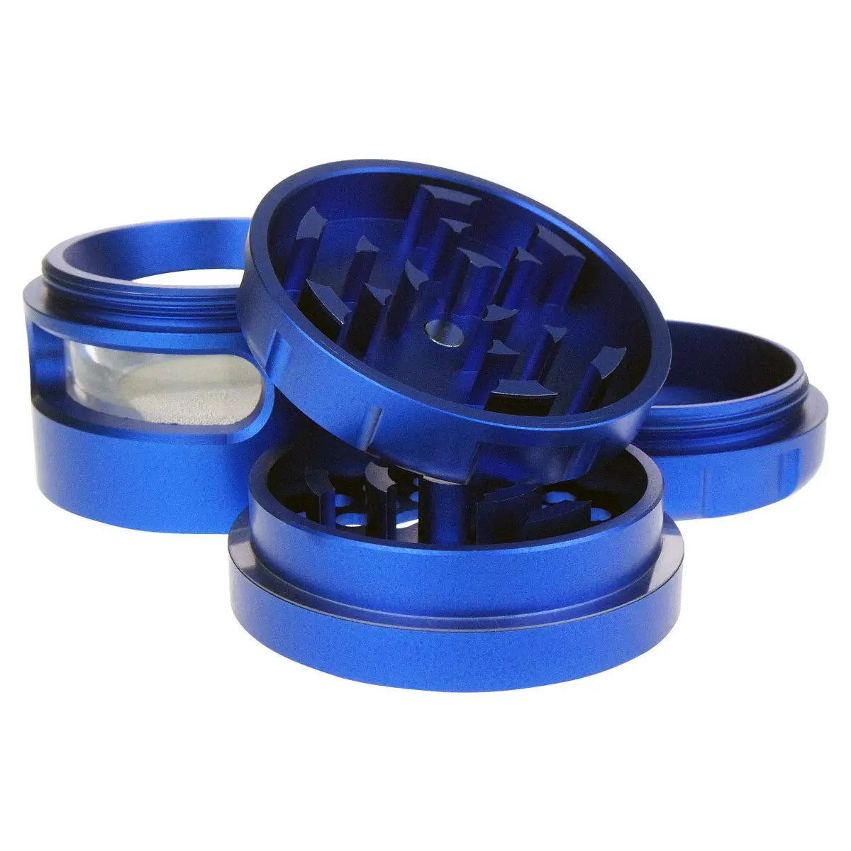 Uber 4.0 Grinder 4pc 2.5' 63mm CNC w/ Window - Smoke empire